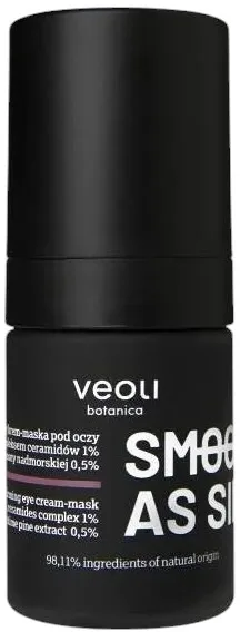 Крем-маска для кожи вокруг глаз Veoli Botanica Smooth As Silk увлажняющая, разглаживающая, 15 мл