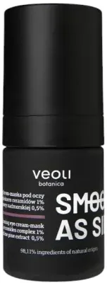 Крем-маска для кожи вокруг глаз Veoli Botanica Smooth As Silk увлажняющая, разглаживающая, 15 мл