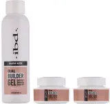 Набор гель для наращивания ногтей IBD Dual Builder теплый нюд мягкий гель и запаска уценка 2x14 г+113 г — фото 1