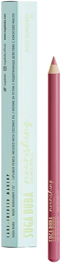 Контурный карандаш для губ Suga Buba Lip Liner, оттенок 02 - Nude Burgundy