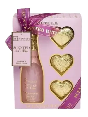 Набор IDC Institute Scented Bath Rose пена для ванны 150 мл и бомбочки для ванны 3 шт по 30 г