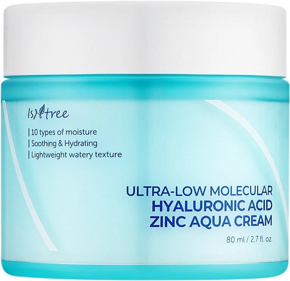 Крем для лица IsNtree Hyaluronic Acid Zinc Aqua увлажняющий 80 мл