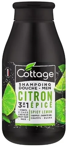 Шампунь-гель для душа Cottage Men Spicy Lemon с экстрактом лимона, 250 мл