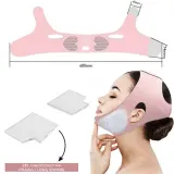 Охлаждающая маска для лица, розовая Yeye V-line Mask — фото 3