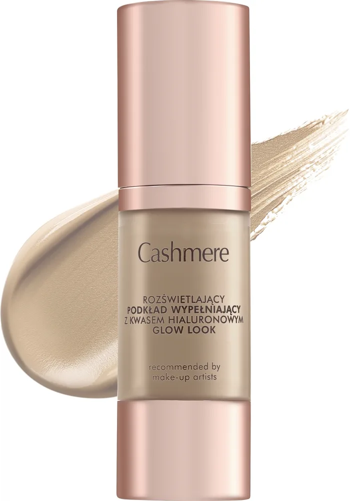 Тональный флюид Cashmere Glow Look сияющий увлажняющий, 30 мл, оттенок Natural