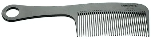 Расчёска для волос Chicago Comb Co Model No. 14 Carbon Fiber Comb крупная, из углеродного волокна, 1 шт
