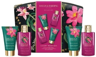 Набор Baylis & Harding Boudoire Tropical Paradise крем для душа 100 мл лосьон 50 мл шампунь 100 мл кондиционер 50 мл и косметичка