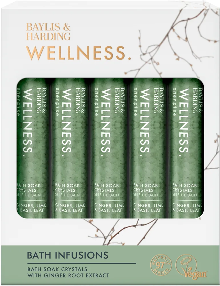 Набор кристаллов для ванны Baylis & Harding Wellness 5 шт по 65 г