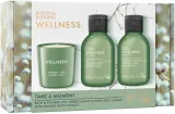 Набор Baylis & Harding Wellness гель для ванны и душа 100 мл лосьон для рук и тела 100 мл и ароматическая свеча 60 г — фото 2