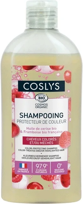 Шампунь Coslys для окрашенных волос с маслом вишни и экстрактом малины