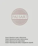 Маникюрный набор дорожный Palsar7 Travel 5 предметов черная сталь кожаный футляр — фото 2