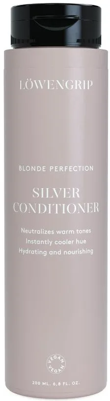 Серебристый кондиционер против жёлтых оттенков для блонда Lowengrip Blonde Perfection Silver Conditioner, 200 мл