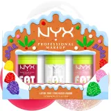 NYX Professional Makeup Zestaw do makijażu ust - Набор масел для губ NYX Holiday Fat Oil три мерцающих масла с увлажнением 3x4.8 мл — фото 4