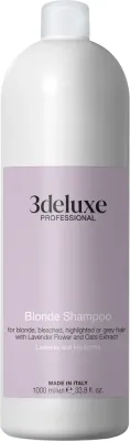 Шампунь 3DeLuXe Blonde с экстрактами лаванды и овса для блонда и седых волос