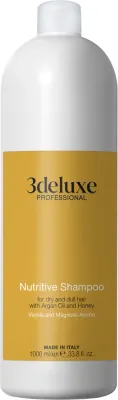 Шампунь 3DeLuXe Nutritive питательный для сухих волос с маслом арганы и мёдом