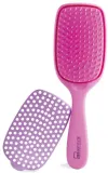 Щётка для расчёсывания волос IDC Institute EasyClean Detangling Brush фиолетовая, со съёмной задней панелью, 1 шт — фото 2