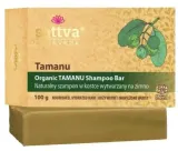 Твёрдый шампунь Sattva Ayurveda с маслом таману, чайным деревом и лемонграссом, 100 г — фото 1