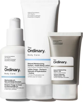 Набор для лица и тела The Ordinary эмульсия для лица и тела лосьон и крем с ниацинамидом 100+100+30 мл