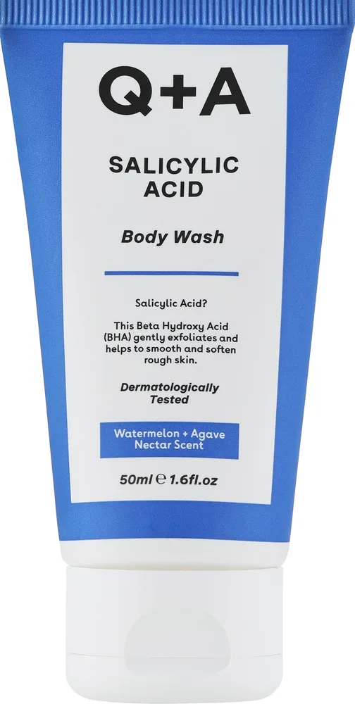Очищающий гель для тела Q+A Salicylic Acid с салициловой кислотой, дорожный формат 50 мл