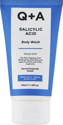 Очищающий гель для тела Q+A Salicylic Acid с салициловой кислотой, дорожный формат 50 мл