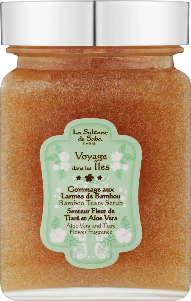 La Sultane De Saba Aloe Vera and Tiare Flowers — скраб для тела с алоэ вера и цветами тиаре, 300 мл