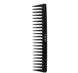 Расчёска для волос Eleven Australia Carbon Cutting Comb чёрная, с редкими зубцами, 1 шт — фото 1