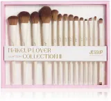 Набор кистей для макияжа Jessup Luxury Light Gray Brush Set T329 из 14 предметов — фото 2