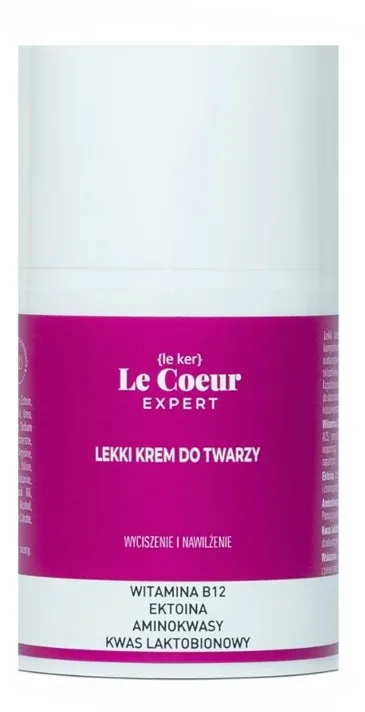 Лёгкий крем для лица Le Coeur Expert с витамином B12 и эктоином 50 мл