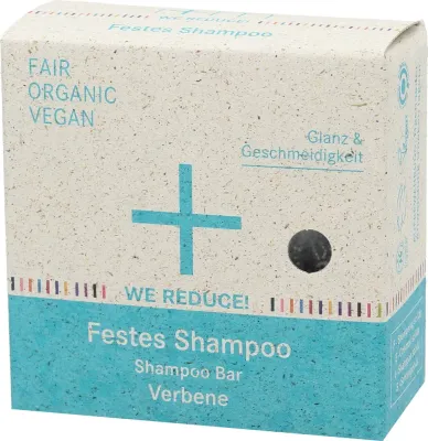 Твёрдый шампунь для волос с вербеной, кипарисом и кардамоном i+m Naturkosmetik Berlin We Reduce Verbena Shampoo Bar