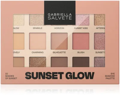 Палетка теней для век Gabriella Salvete Sunset Glow 15 оттенков