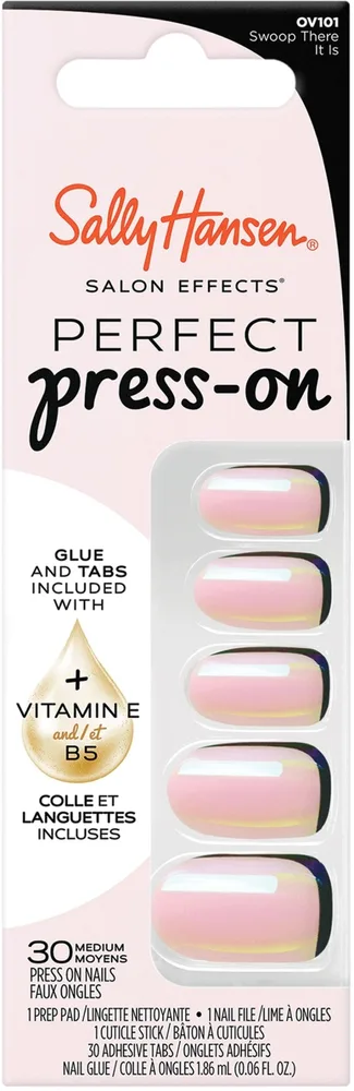 Набор накладных ногтей Sally Hansen Salon Effects Swoop There It Is овальной с клеем и аксессуарами 5 предметов