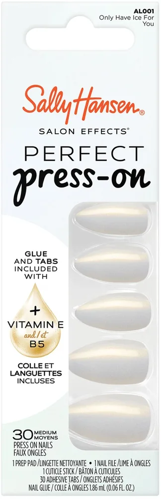 Набор накладных ногтей Sally Hansen Salon Effects Only Have Ice For You классической с клеем и аксессуарами 5 предметов