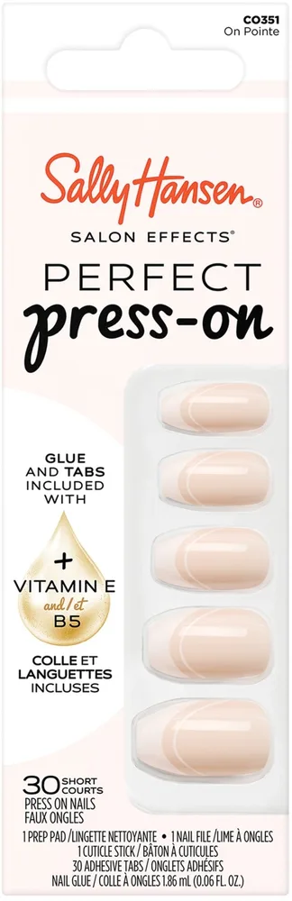 Набор накладных ногтей Sally Hansen Salon Effects On Pointe удлиненной формы с клеем и аксессуарами 5 предметов