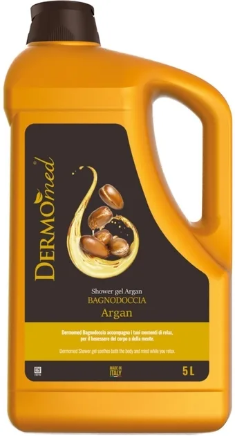 Гель для душа Dermomed Argan Oil с аргановым маслом, сменный блок 5000 мл