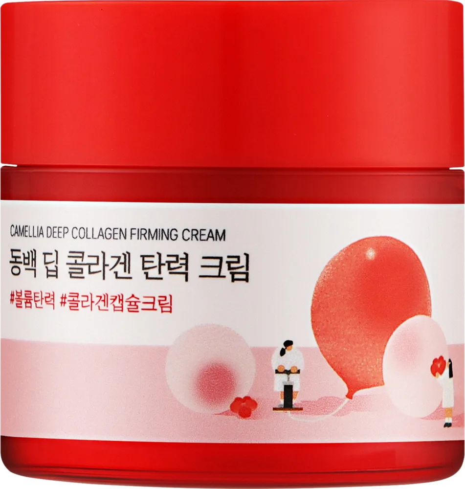 Крем для лица Round Lab Camellia Deep Collagen с коллагеном 50 мл