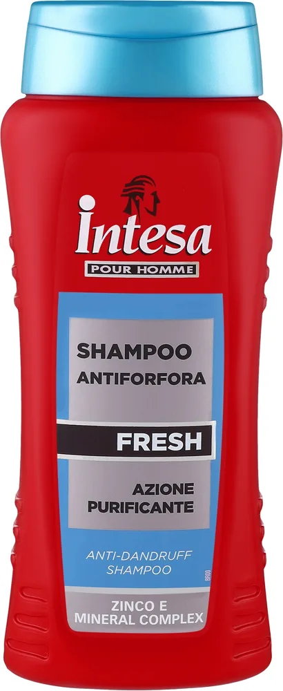 Шампунь Intesa Fresh против перхоти для мужчин с пироктоноламином и цинком, 300 мл