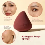 Набор кистей и спонжей для макияжа Jessup Perfection Beauty Gift Set Peach Dust T506 — фото 5