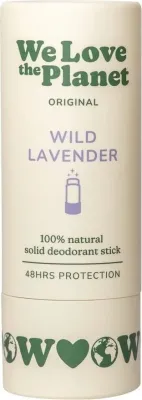 Натуральный твёрдый дезодорант-стик We Love The Planet Wild Lavender