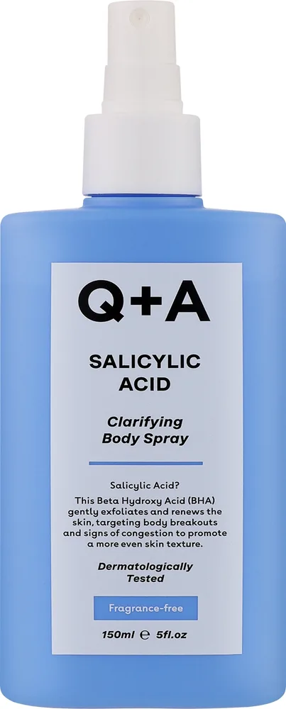 Спрей для тела Q+A Salicylic Acid Clarifying очищающий с салициловой кислотой без отдушки 150 мл