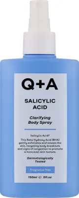 Спрей для тела Q+A Salicylic Acid Clarifying очищающий с салициловой кислотой без отдушки 150 мл