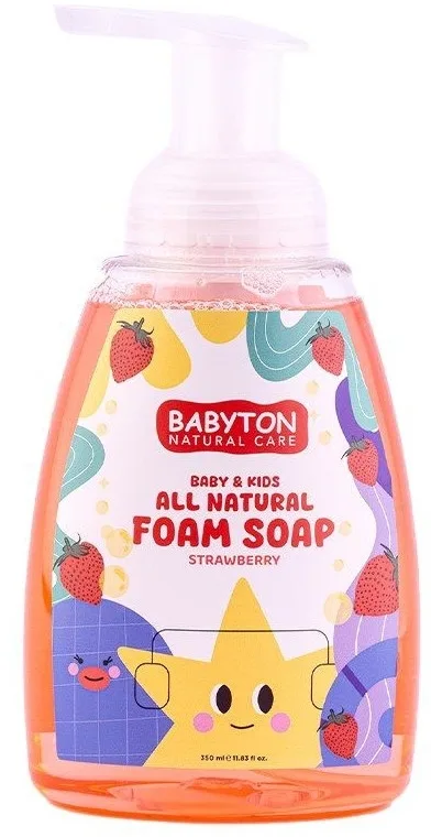 Мыло-пенка детское Babyton Baby & Kids Strawberry клубника, 350 мл