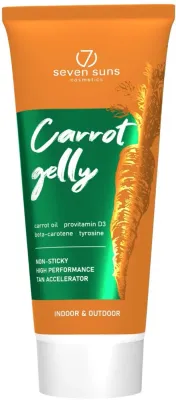Ускоритель загара для солярия 7Suns Carrot Gelly морковь бета-каротин тирозин 200 мл