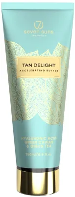 Масло-ускоритель загара для солярия 7Suns Tan Delight ши авокадо гиалурон 250 мл