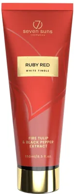 Ускоритель загара для солярия 7Suns Ruby Red White Tingle разогрев перец тирозин 250 мл