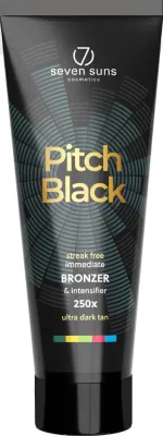 Бронзатор для солярия 7Suns Pitch Black 250X бурити чёрная смородина морковь 250 мл