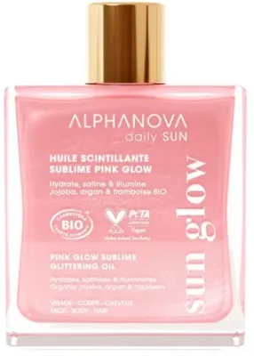 Масло для тела Alphanova Daily Sun Pink Glow Sublime Glittering Oil с сияющими частицами 50 мл