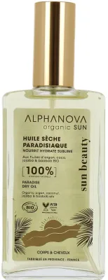 Масло для тела сухое Alphanova Organic Sun Beauty Paradise Dry Oil с монои и аргановым маслом 100 мл