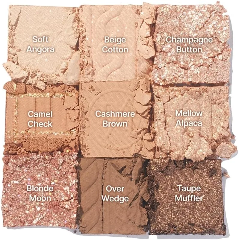 Палетка теней для век Dasique Knit Collection Eye Shadow Palette 9 оттенков, оттенок 15 - Beige Knit