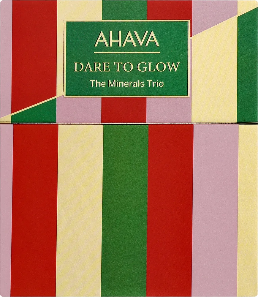 Набор Ahava The Minerals Trio минеральный крем для рук 40 мл лосьон для тела 40 мл и гель для душа 40 мл