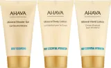 Набор Ahava The Minerals Trio минеральный крем для рук 40 мл лосьон для тела 40 мл и гель для душа 40 мл — фото 2